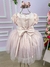 Vestido Miss Sweet Rose Claro Peito Aplique Flores - Ferreira Kids