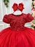 Vestido Menina Bonita Vermelho Peito Rendado Florzinha na internet