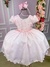 Vestido Ysa Kids Rosa Bebe Peito Perolas