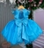 Vestido Princesa Belli Bia Jardim Encantado Azul Tiffany - Ferreira Kids