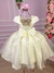 Vestido Jeito de Menina Jardim Encantado Chiara Amarelo - Ferreira Kids