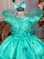 Vestido Juvenil Marie Verde Tiffany Jardim Encantado - loja online