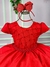 Vestido Ysa Kids Vermelho Peito Perolas na internet