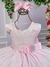 Vestido Belle Fille Lacinho Rosa - comprar online