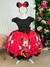 Vestido Juvenil Lig Lig Temático Minnie Vermelha/Minie