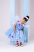 Vestido Princesa Belli Bia Jardim Encantado Azul Bebe na internet