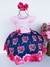 Vestido Infantil Banana Club Peito Rosa Bebê com Saia Azul Royal Florida