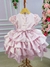 Vestido Miss Sweet Bebe Rosa Bebe Peito Rendado - Ferreira Kids