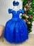 Imagem do Vestido Marie Longo Manga Princesa Azul Royal