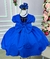 Vestido Ysa Kids Azul Royal Peito Perolas - Ferreira Kids