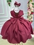 Vestido Belle Fille Lacinho Marsala - Ferreira Kids