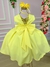 Vestido Belle Fille Lacinho Amarelo - Ferreira Kids