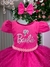 Vestido Tematico Mimadine Barbie Pink Glitter - comprar online