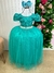 Vestido Infantil Enjoy Longo 3 Verde Tiffany