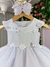 Vestido Vila Lele Borboletas Bebe/Baby Ana Clara Branco - comprar online