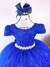 Vestido Enjoy Longo Laura Peito rendado Azul Royal na internet