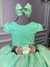 Vestido Juvenil Vila Lele Luiza Verde Menta - comprar online