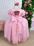 Vestido Bella Child/Fantasia Longa A Bela Adormecida Aurora Rosa Bebe - comprar online