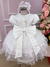 Vestido Miss Sweet Branco Saia Poa - Ferreira Kids