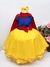 Vestido Infantil Lelê Encanto Temático Branca de Neve