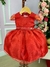 Vestido Miss Sweet Vermelho Cinto Brilho