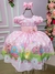 Vestido Infantil Temáticos da Gigi Galinha Pintadinha Rosa