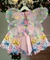 Vestido Infantil Marie Rosa Jardim Encantado na internet