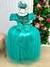 Vestido Infantil Enjoy Longo 3 Verde Tiffany - Ferreira Kids