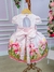 Vestido Miss Sweet Rosa Florido - Ferreira Kids