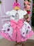 Vestido Marie Off Florido Rosa - Ferreira Kids