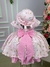 Vestido Miss Cherry Chapeu Rosa Flores e Borboletas - Ferreira Kids