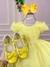 Vestido Ysa Kids Amarelo Peito Perolas - comprar online