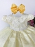 Vestido Marie Bebe Amarelo Rendado - comprar online