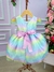 Vestido Miss Sweet Colorido - Arco Iris Candy - Ferreira Kids