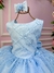 Vestido Princesa Belli Azul Bebe Jardim Encantado - comprar online