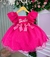 Vestido Princesa Belli Tematico Barbie Pink Babado - loja online