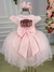 Vestido Menina Bonita Rosa Bebe Borboletas Peito de Tule - Ferreira Kids