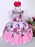 Vestido Bella Child Rosa Florido