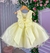 Vestido Princesa Belli Anabel Jardim Encantado Amarelo