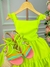 Vestido Banana Club Celine Verde Neon - comprar online