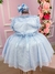 Vestido Miss Sweet Azul Bebe + Bolero - Ferreira Kids