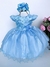 Vestido Infantil Marie Azul Bebê