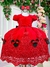 Vestido Infantil Princesa Temático Minnie/Minie Realeza Luxo Vermelho - Ferreira Kids