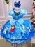 Vestido Infantil Temático da Gigi Frozen Azul - Ferreira Kids