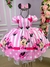 Vestido Infantil Temáticos da Gigi Minnie/Minie Rosa