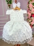 Vestido Miss Sweet Bebe Flores Branco