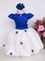 Vestido Marie Azul Royal Com Off - Ferreira Kids