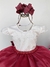 Vestido Infantil Anabru Marsala e Off - comprar online