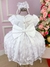 Vestido Miss Sweet Branco Lacinho Cinto Perolas - Ferreira Kids