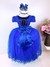 Vestido Enjoy Longo Laura Peito rendado Azul Royal - Ferreira Kids